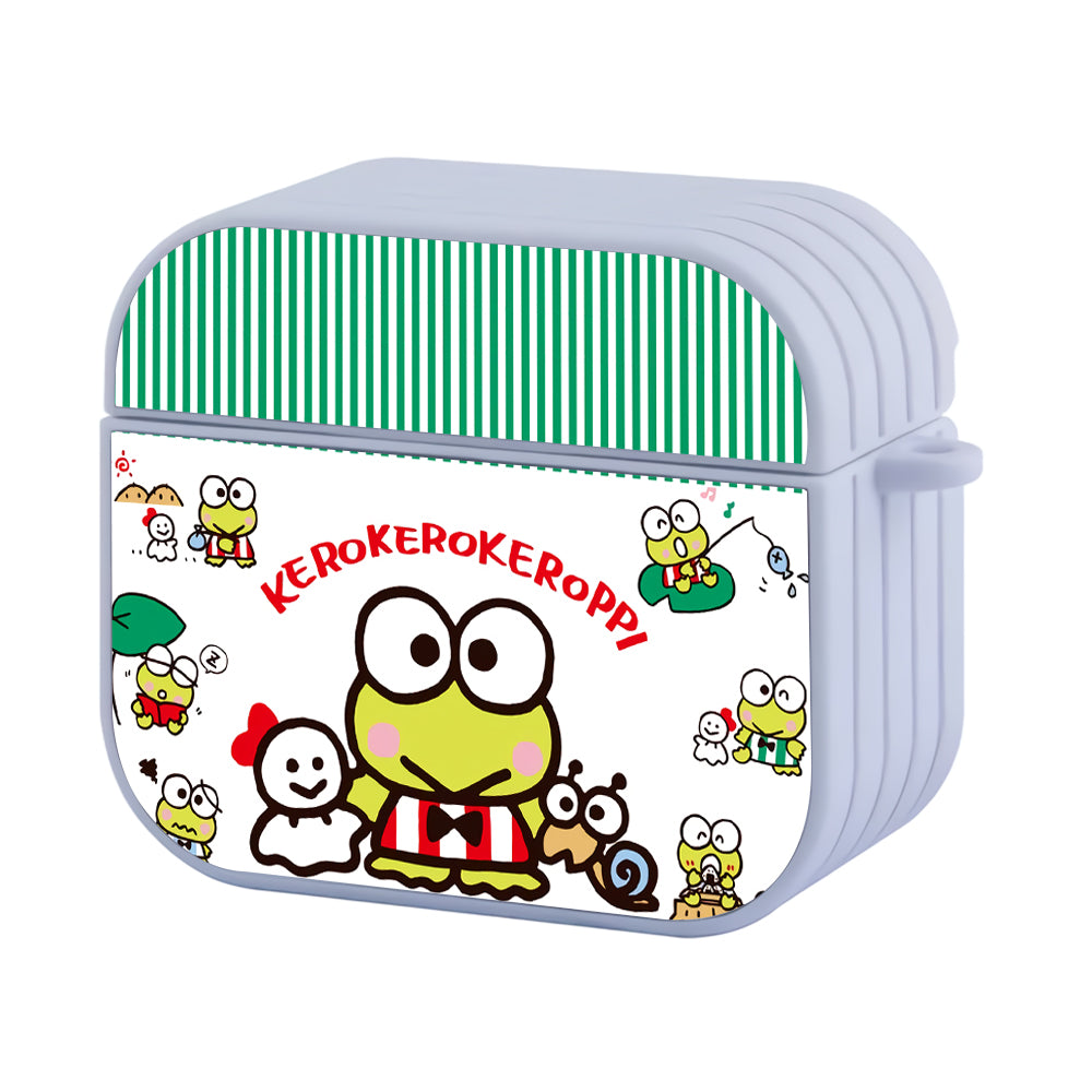 Keroppi With Best Friends Hard Plastic Case Cover For Apple Airpods 3