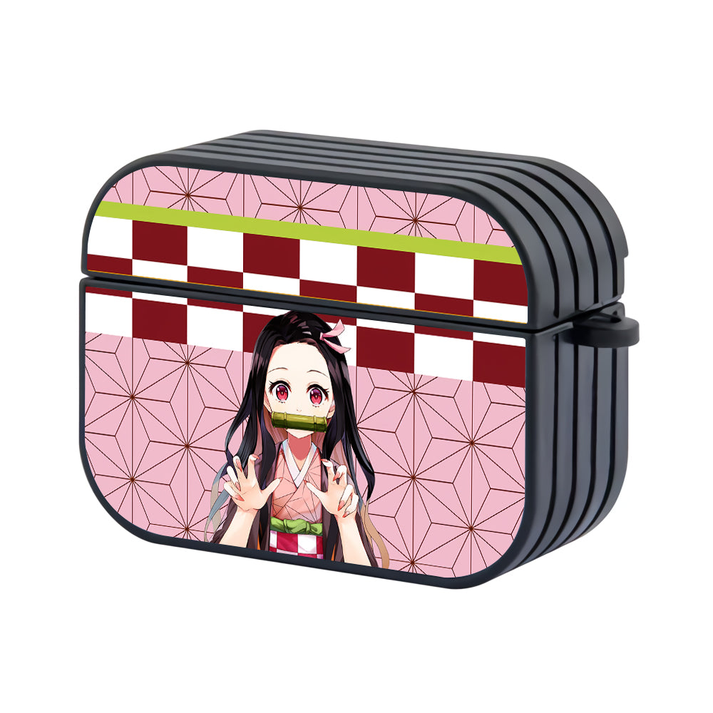 Kimetsu No Yaiba Nezuko Pattern Of Character Hard Plastic Case Cover For Apple Airpods Pro 2 - Ezzystore