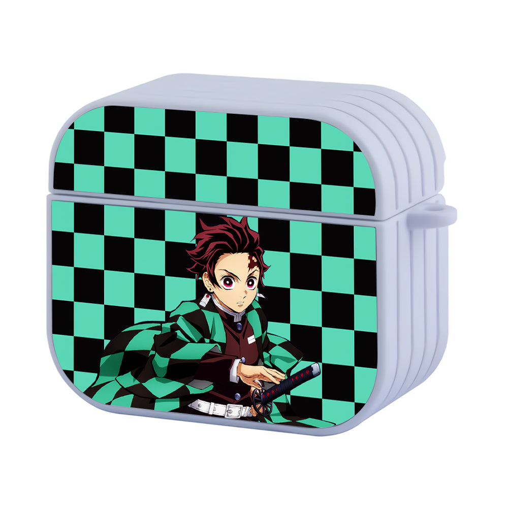 Kimetsu No Yaiba Tanjiro Pattern Of Character Hard Plastic Case Cover For Apple Airpods 3