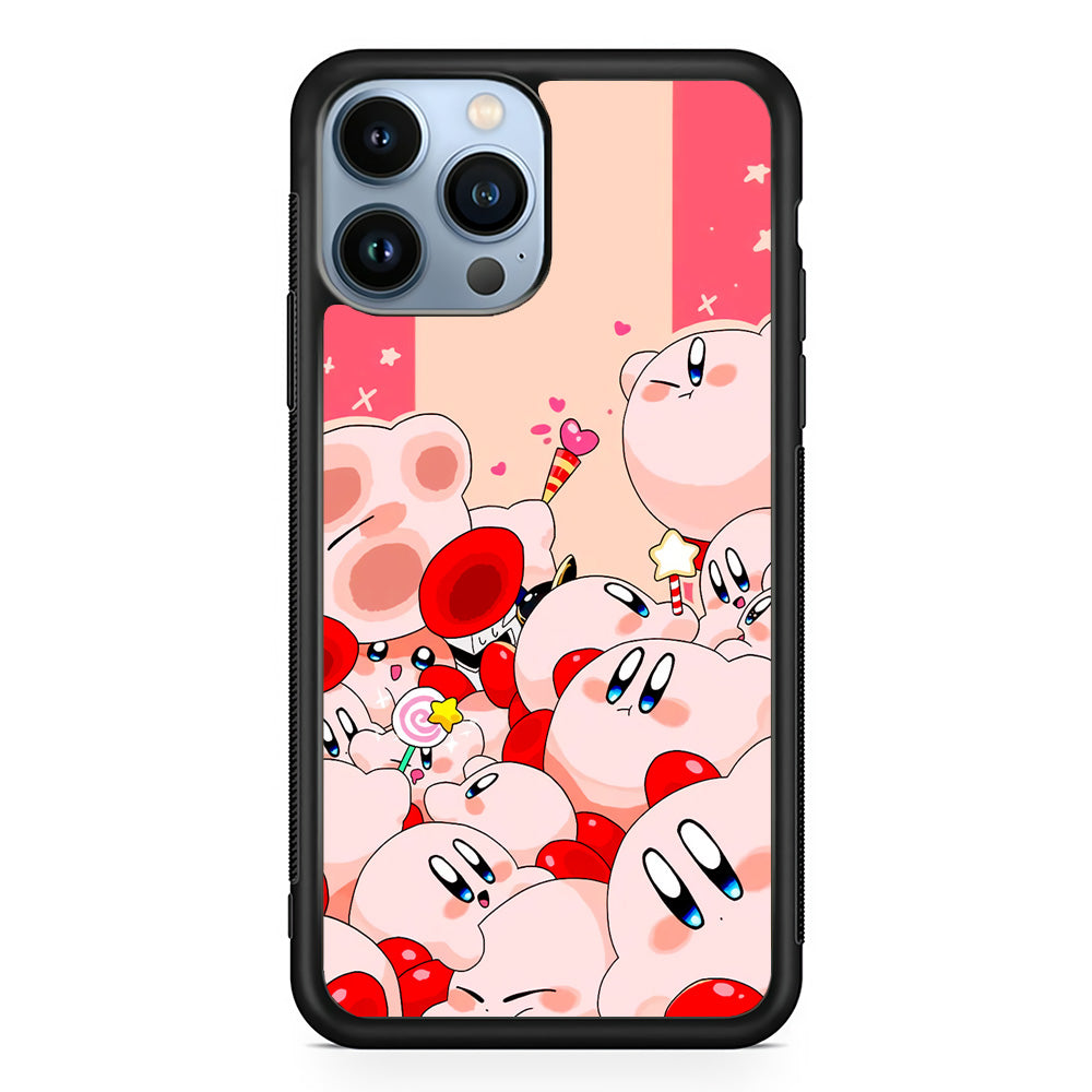 Kirby Cute Party iPhone 15 Pro Max Case