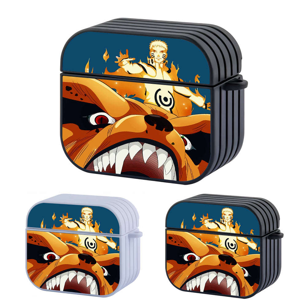 Kurama Kyubi Of Naruto Hard Plastic Case Cover For Apple Airpods 3