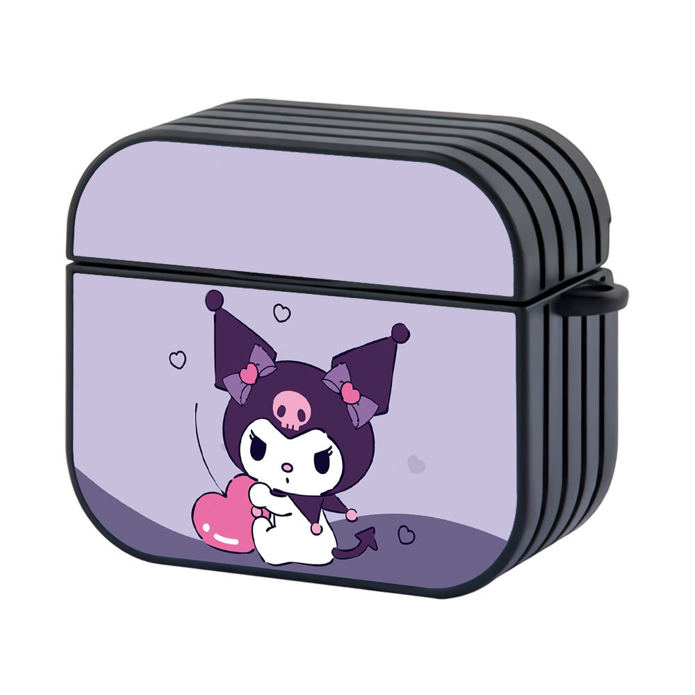 Kuromi Give Love Hard Plastic Case Cover For Apple Airpods 3 - Ezzystore