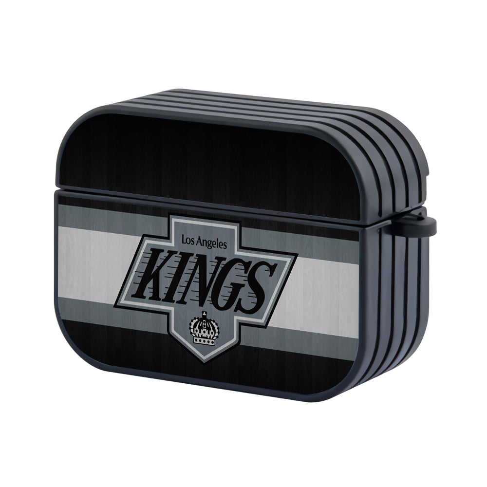 Los Angeles Kings Stripe Emblem Hard Plastic Case Cover For Apple Airpods Pro 2 - Ezzystore
