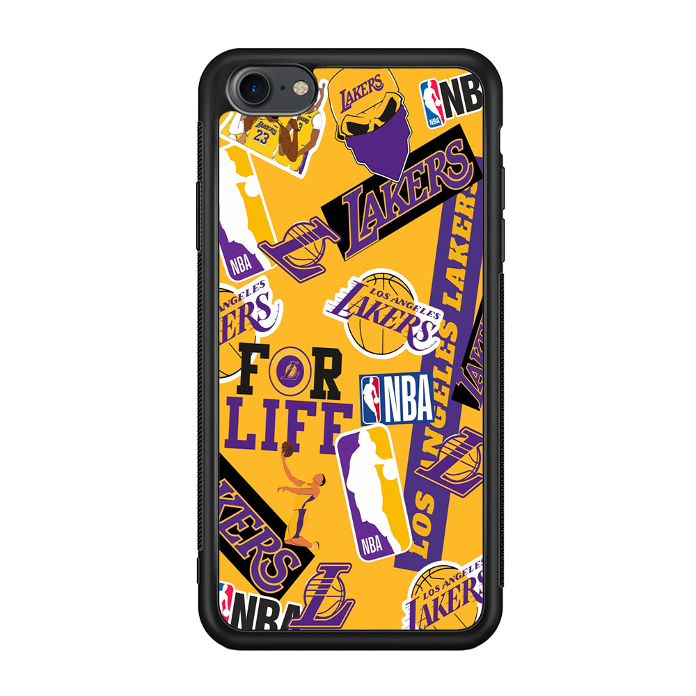 Los Angeles Lakers Word Of Pride Team iPhone 8 Case