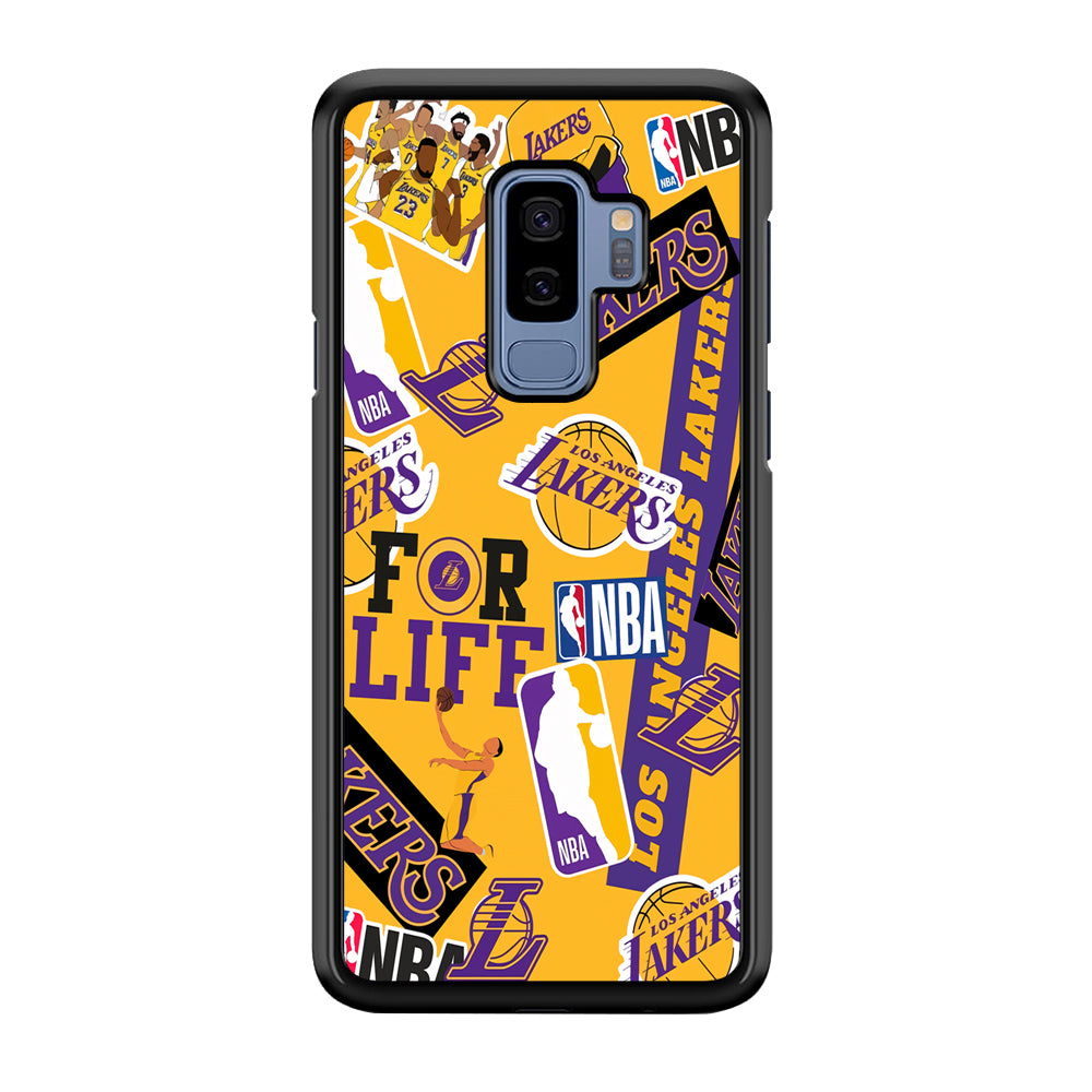 Los Angeles Lakers Word Of Pride Team Samsung Galaxy S9 Plus Case