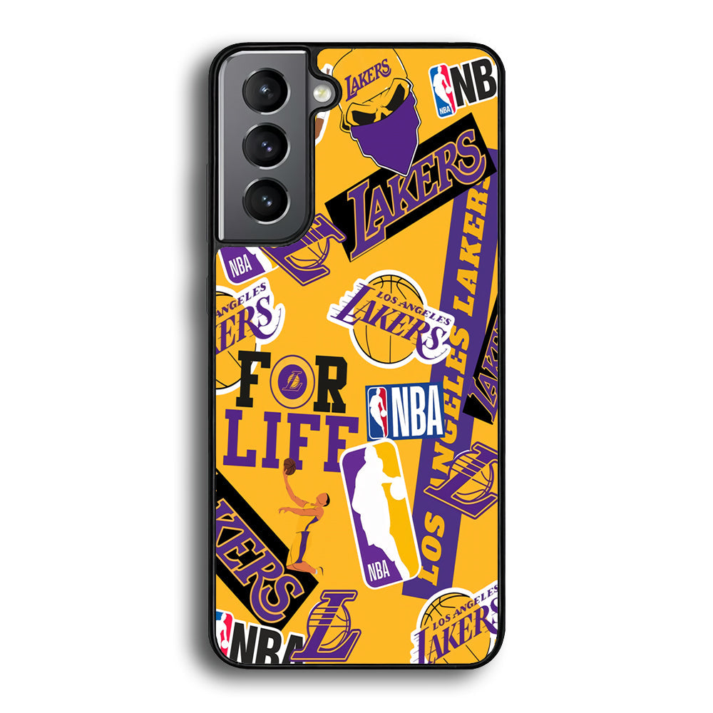 Los Angeles Lakers Word Of Pride Team Samsung Galaxy A16 Case - Ezzystore
