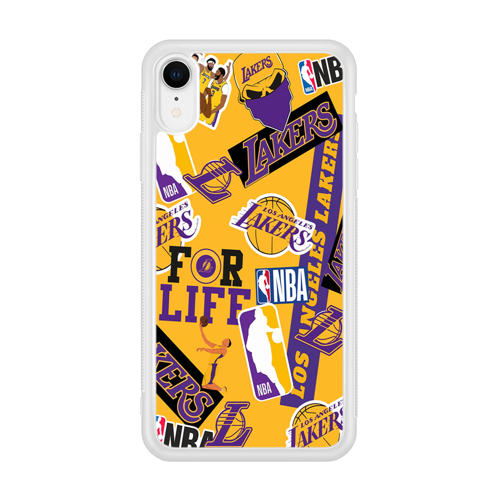 Los Angeles Lakers Word Of Pride Team iPhone XR Case
