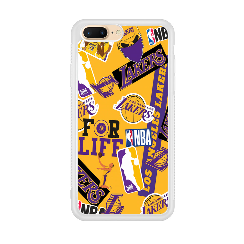 Los Angeles Lakers Word Of Pride Team iPhone 8 Plus Case