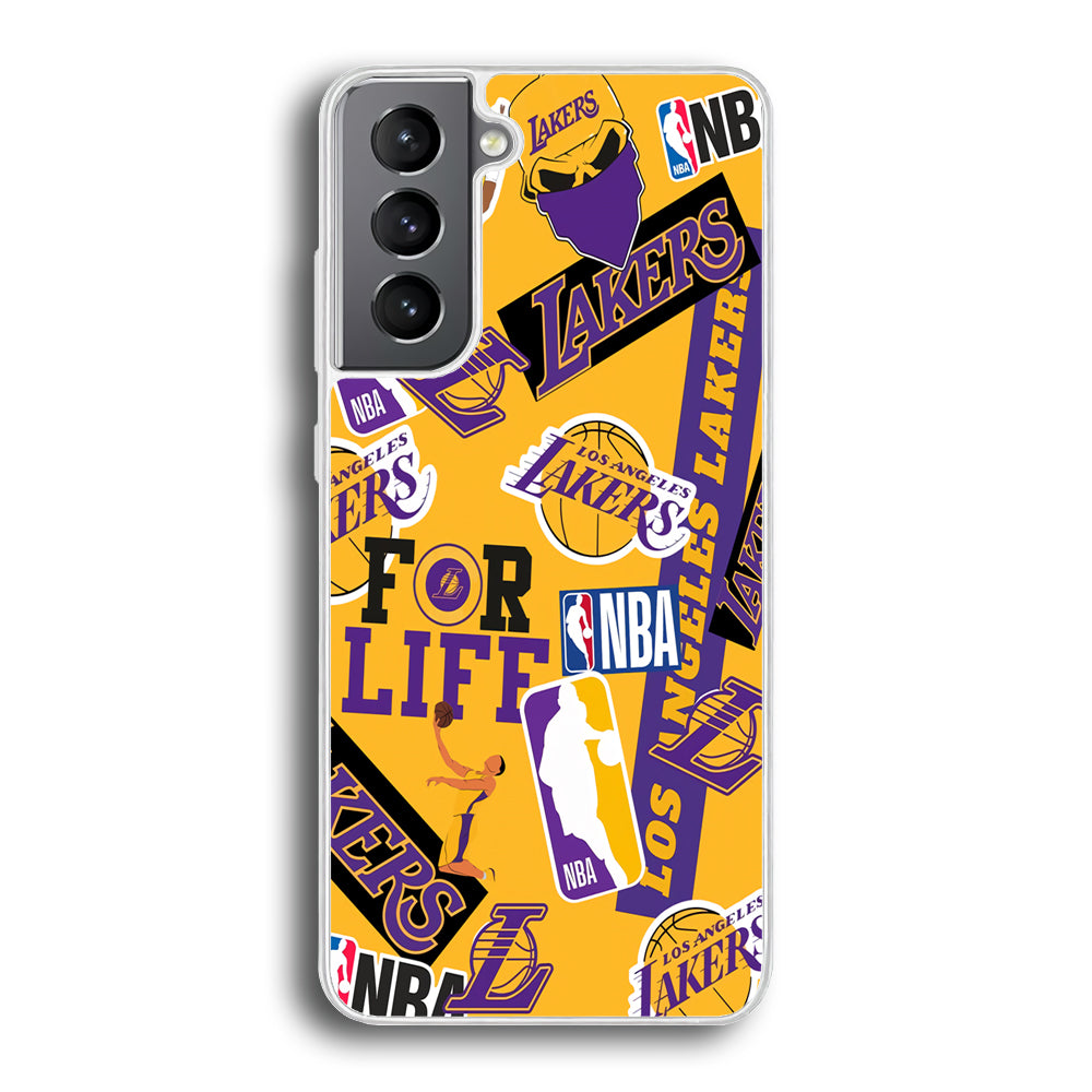 Los Angeles Lakers Word Of Pride Team Samsung Galaxy S21 Case
