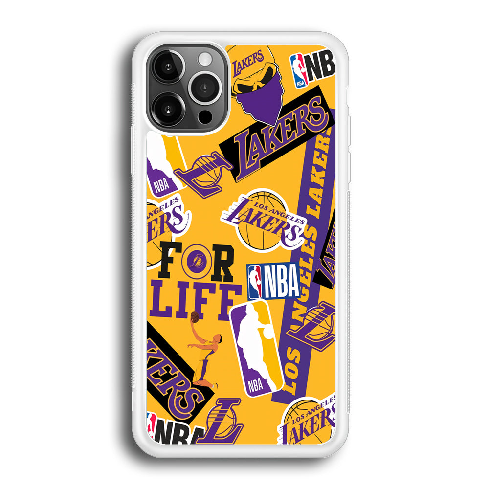 Los Angeles Lakers Word Of Pride Team iPhone 12 Pro Max Case