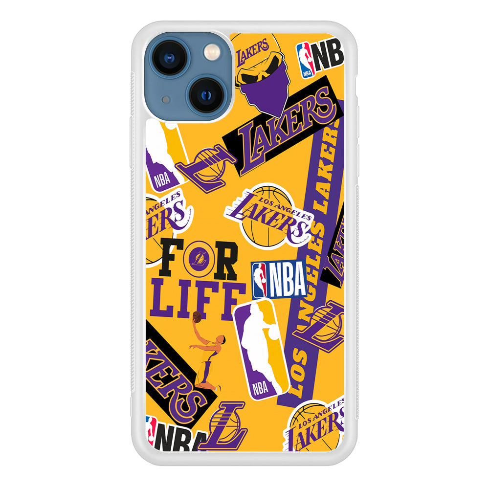 Los Angeles Lakers Word Of Pride Team iPhone 15 Case
