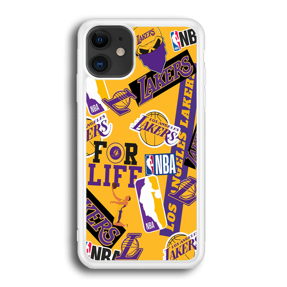 Los Angeles Lakers Word Of Pride Team iPhone 12 Case