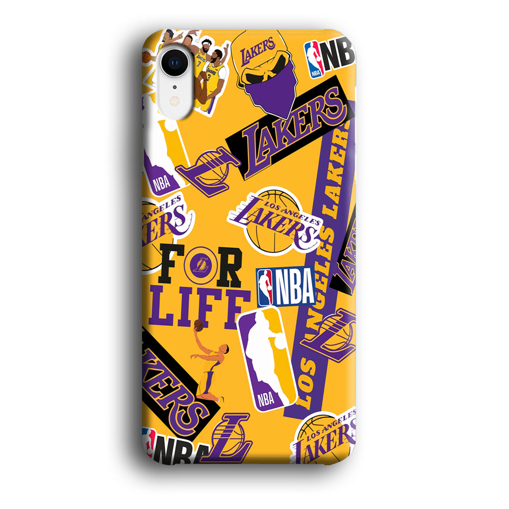 Los Angeles Lakers Word Of Pride Team iPhone XR Case