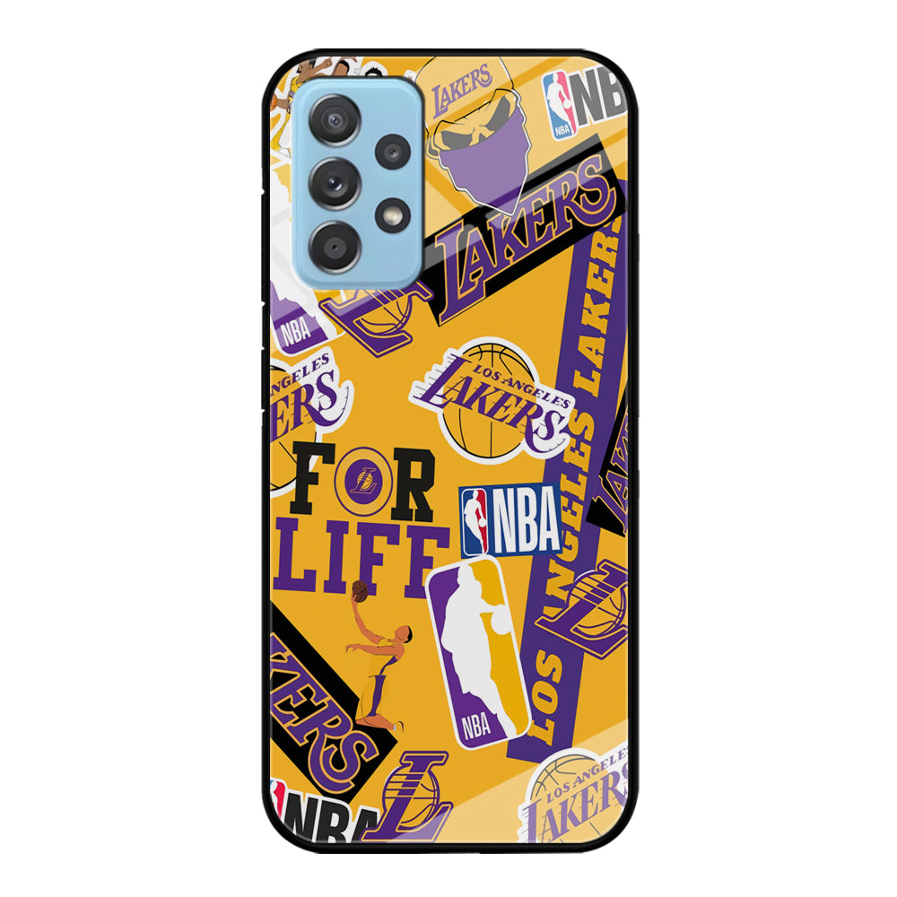 Los Angeles Lakers Word Of Pride Team Samsung Galaxy A72 Case
