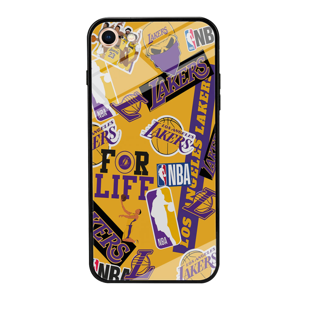Los Angeles Lakers Word Of Pride Team iPhone 8 Case