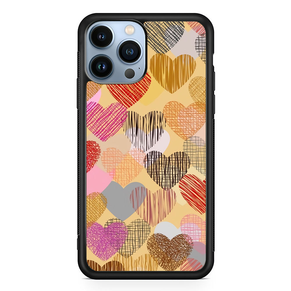 Love Aesthetic Soft Colour iPhone 14 Pro Case