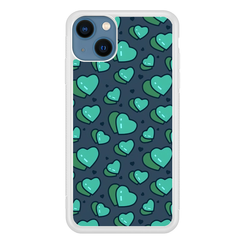 Love Green Doodle iPhone 14 Case
