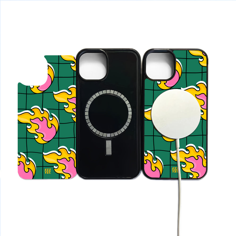 Lovely Vintage Style Flaming Feeling Magsafe iPhone Case