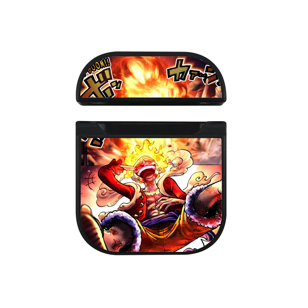 Luffy Nika One Piece Comic Hard Plastic Case Cover For Apple Airpods