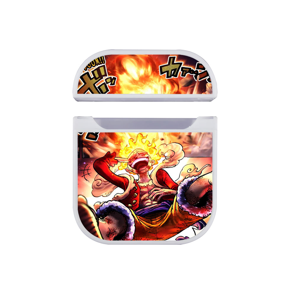 Luffy Nika One Piece Comic Hard Plastic Case Cover For Apple Airpods