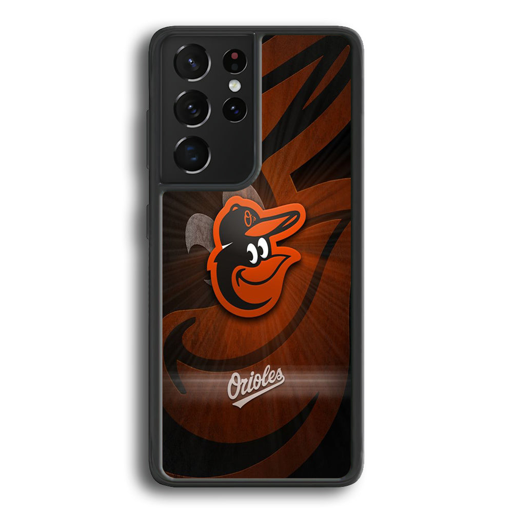 MLB Orioles Baltimore Logo Samsung Galaxy S22 Ultra Case - Ezzystore