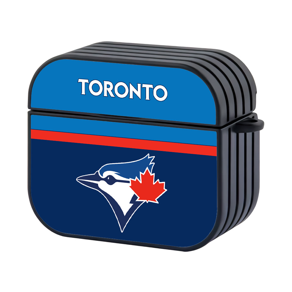 MLB Toronto Blue Jays Team Hard Plastic Case Cover For Apple Airpods 3 - Ezzystore