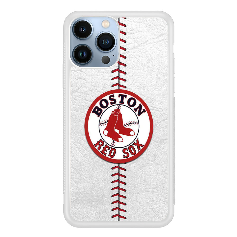 MLB Boston Red Sox Ball Skin iPhone 14 Pro Max Case