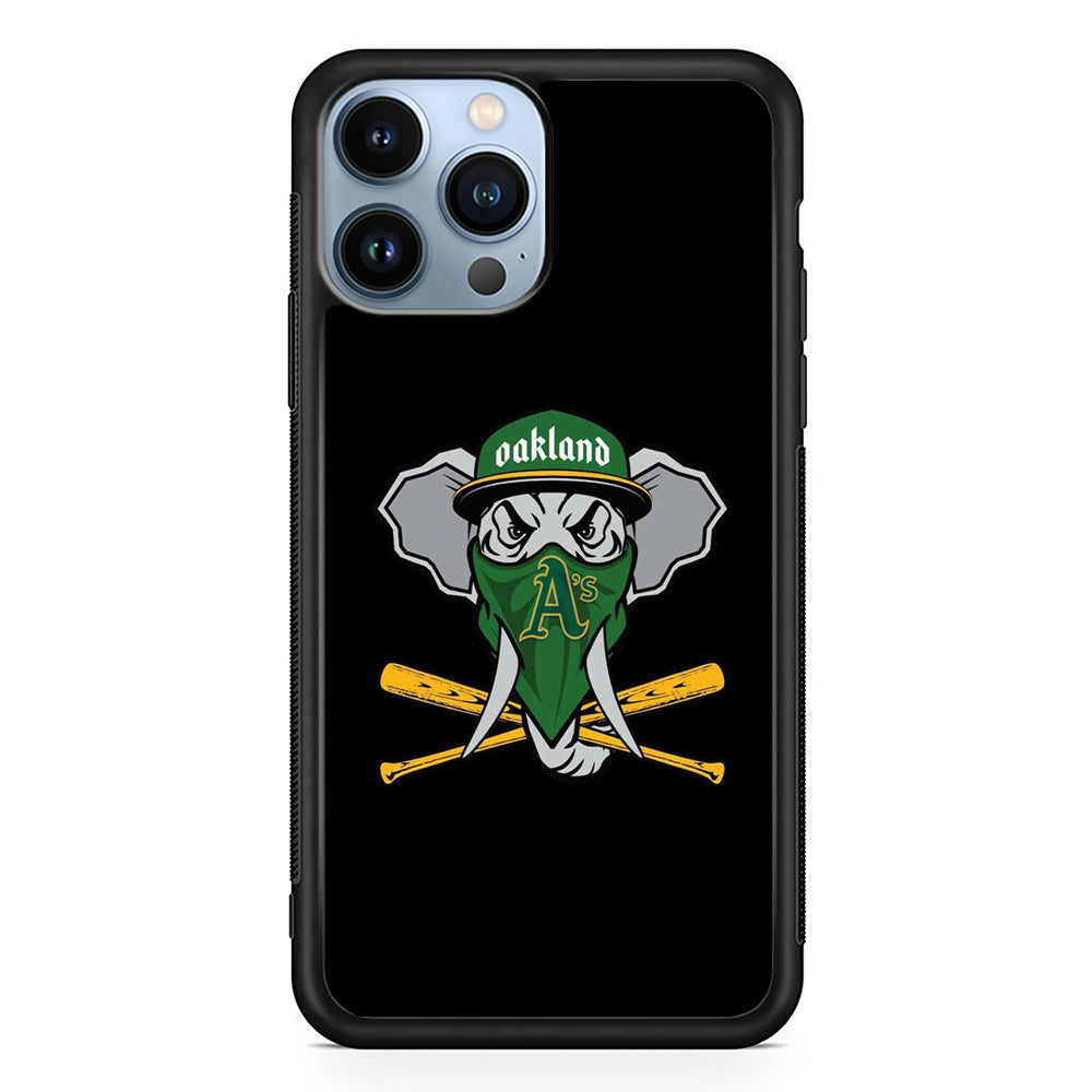 MLB Oakland Athletics Elephant Logo iPhone 14 Pro Max Case