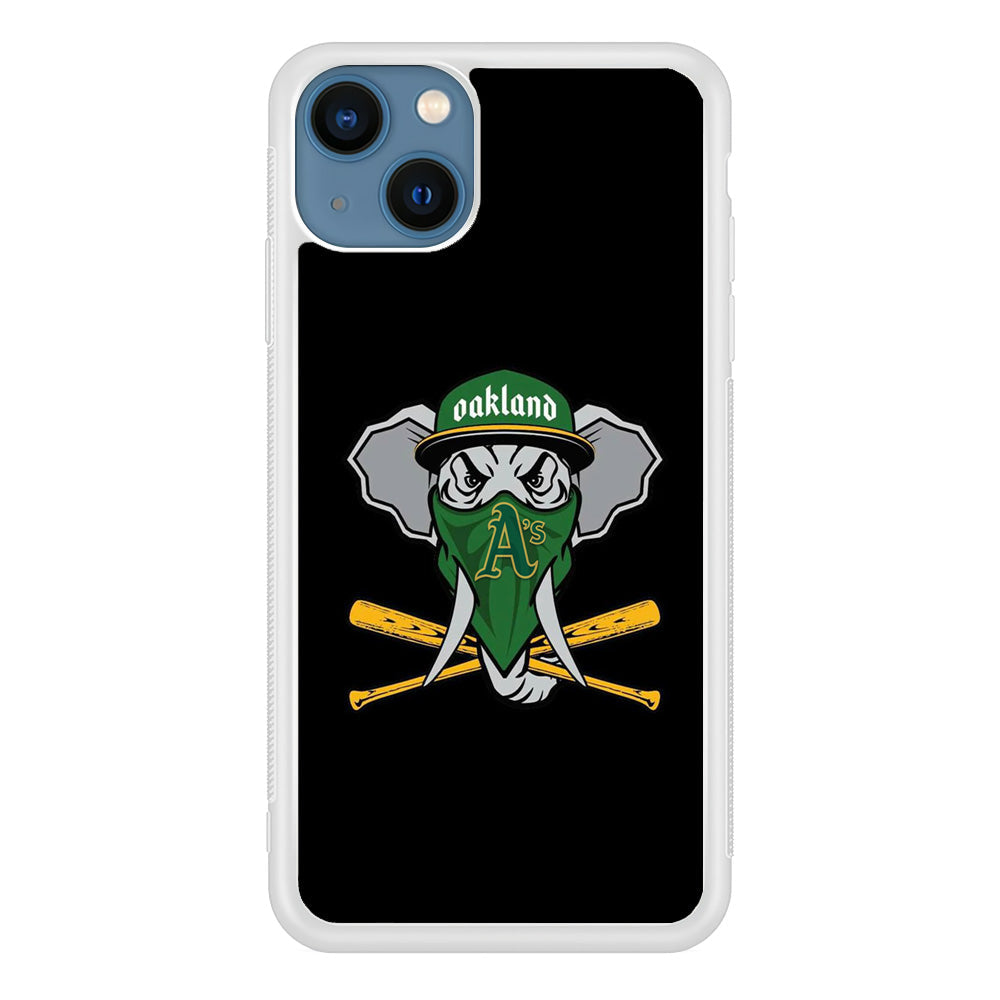 MLB Oakland Athletics Elephant Logo iPhone 14 Plus Case