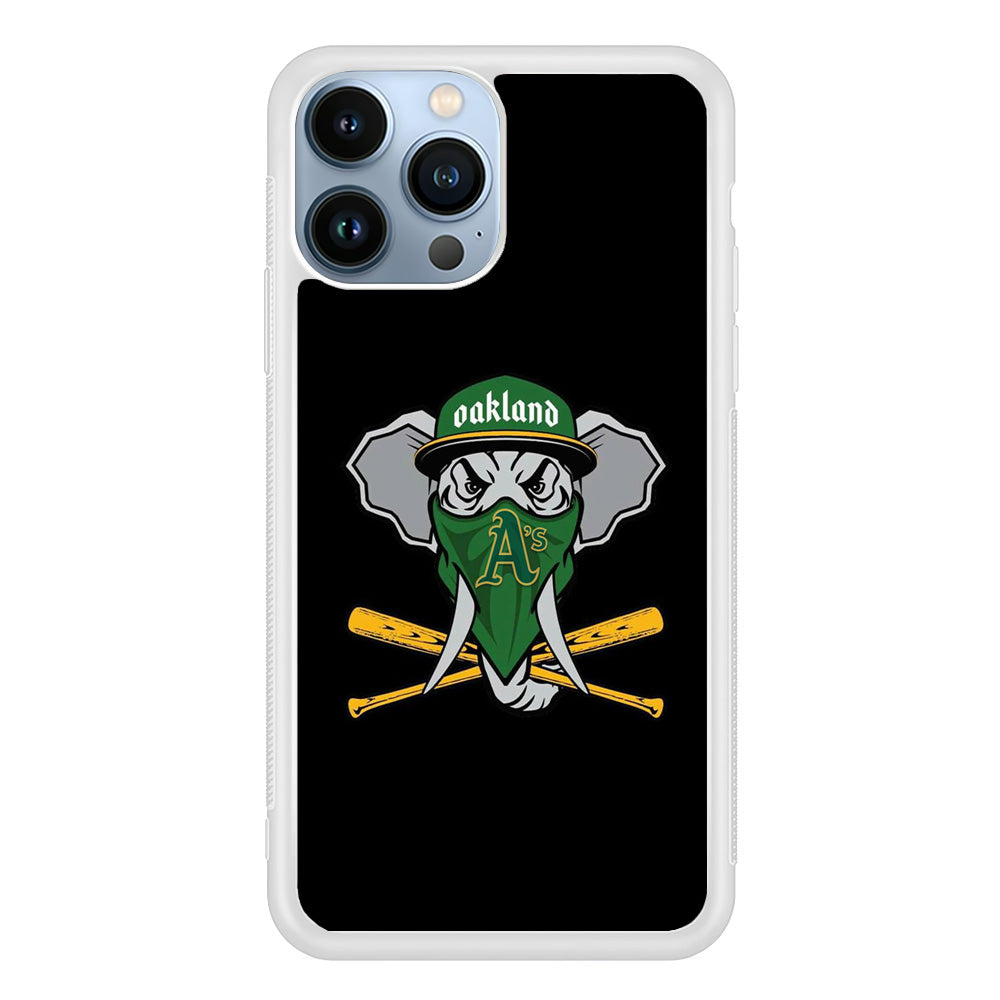MLB Oakland Athletics Elephant Logo iPhone 14 Pro Max Case