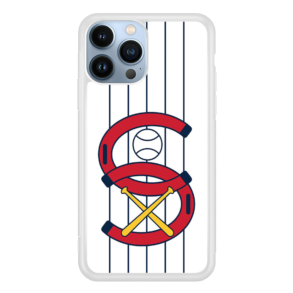 MLB White Sox White iPhone 15 Pro Max Case