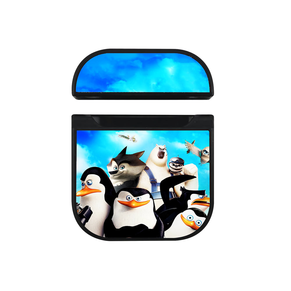 Madagascar Team Penguins Hard Plastic Case Cover For Apple Airpods