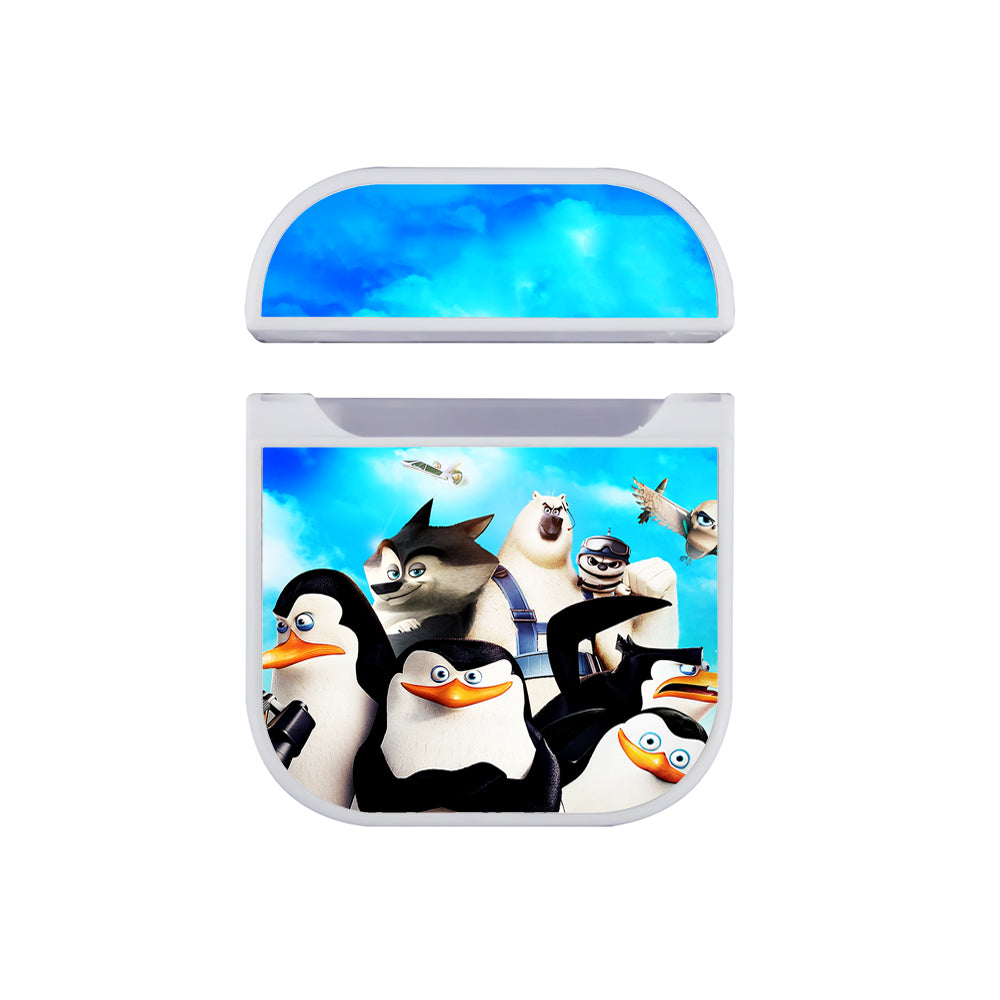 Madagascar Team Penguins Hard Plastic Case Cover For Apple Airpods