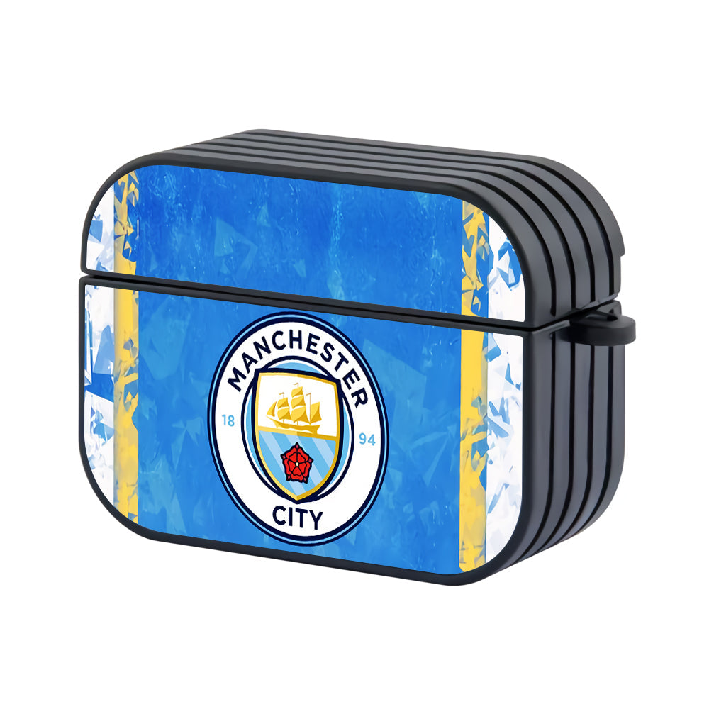 Manchester City Abstract Of Sky Blue Hard Plastic Case Cover For Apple Airpods Pro 2 - Ezzystore