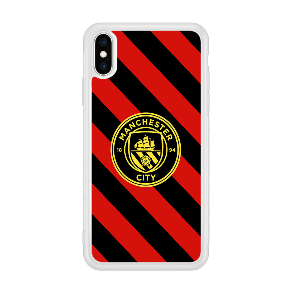 Manchester City Away Of Jersey Pattern iPhone X Case