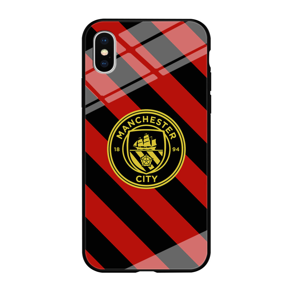 Manchester City Away Of Jersey Pattern iPhone X Case