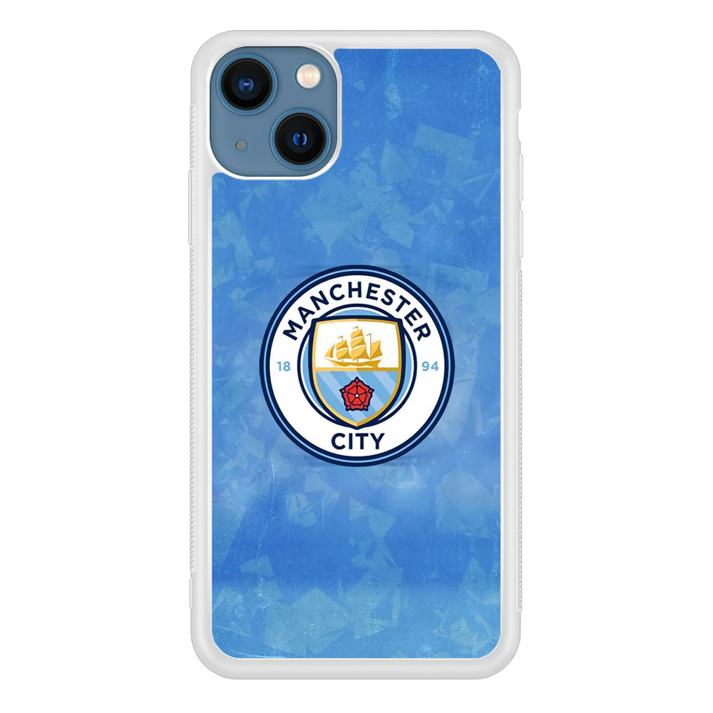 Manchester City Blue Abstract iPhone 15 Case