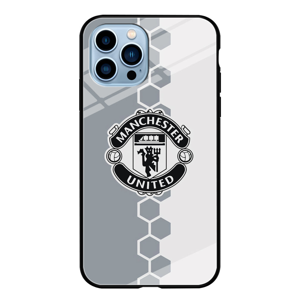 Manchester United Hexagon Pattern iPhone 14 Pro Case