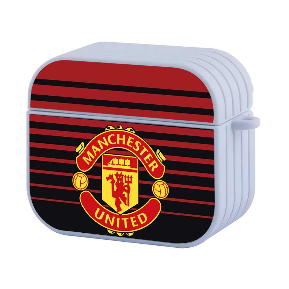 Manchester United Pattern Jersey Hard Plastic Case Cover For Apple Airpods 3