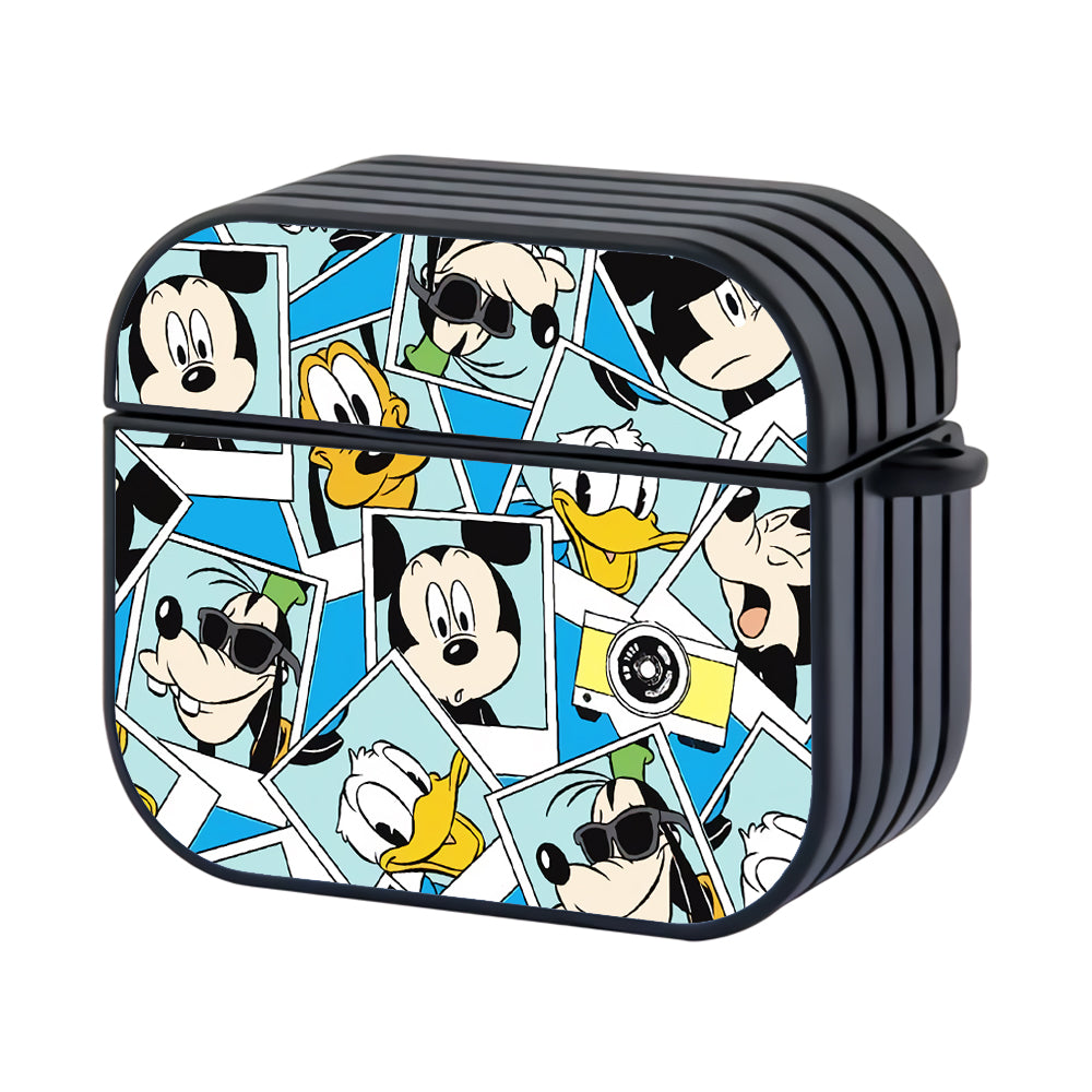 Mickey Mouse Collage Photo Hard Plastic Case Cover For Apple Airpods 3 - Ezzystore