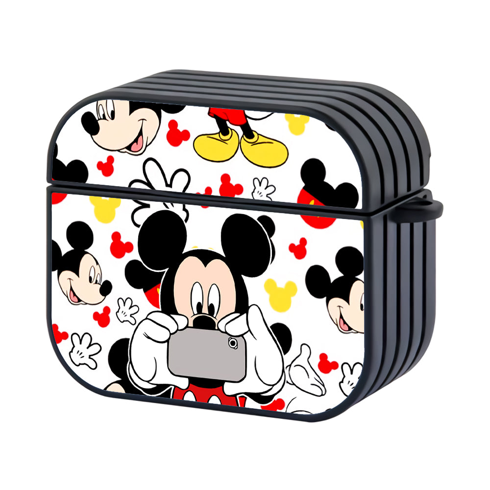Mickey Selfies Photo Hard Plastic Case Cover For Apple Airpods 3