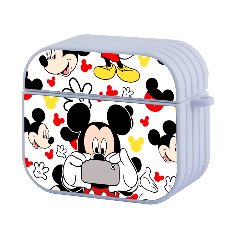 Mickey Selfies Photo Hard Plastic Case Cover For Apple Airpods 3