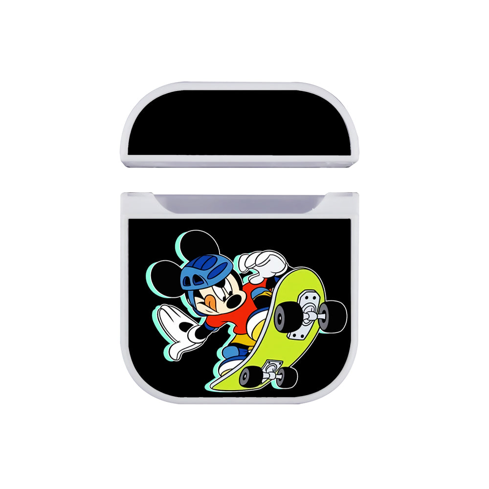 Mickey Skateboard Style Hard Plastic Case Cover For Apple Airpods