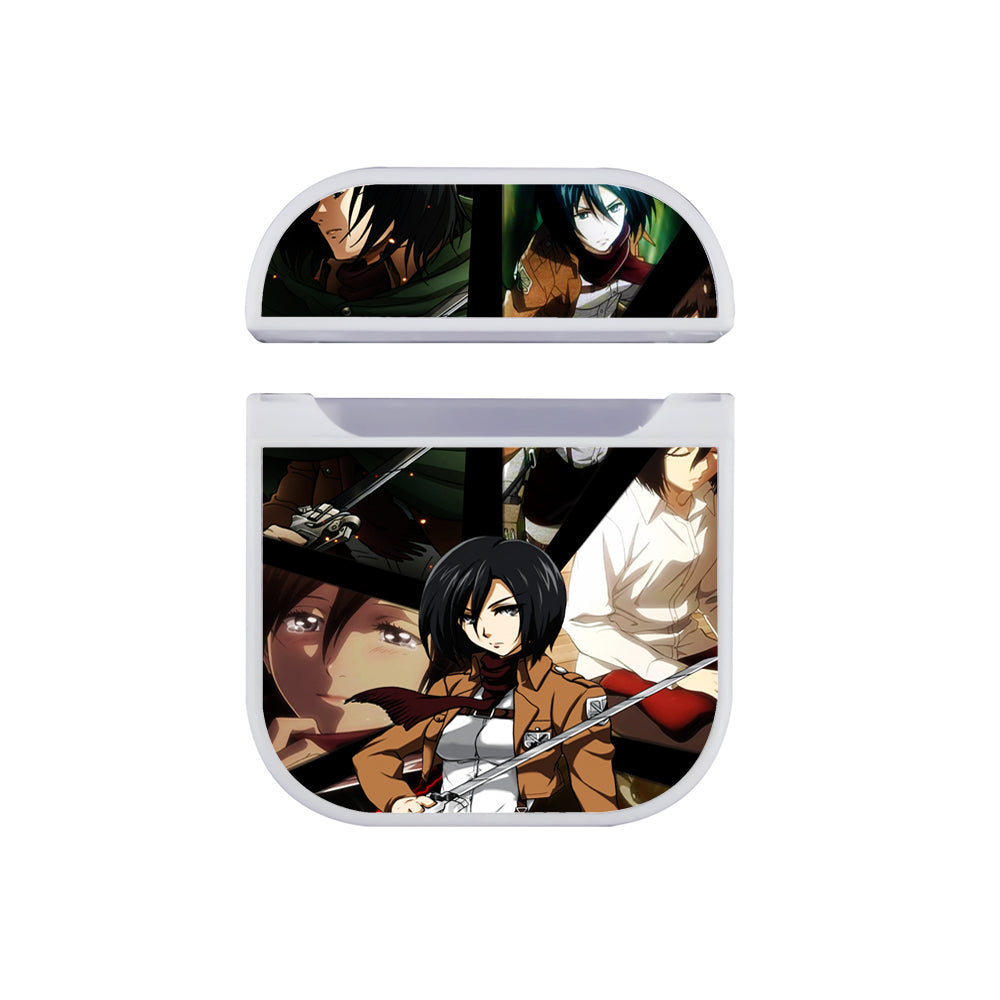Mikasa Attack on Titan Hard Plastic Case Cover For Apple Airpods