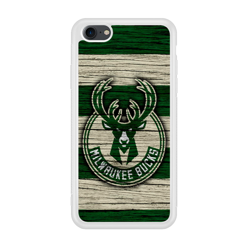 Milwaukee Bucks Logo Pattern Of Wood iPhone 7 Case
