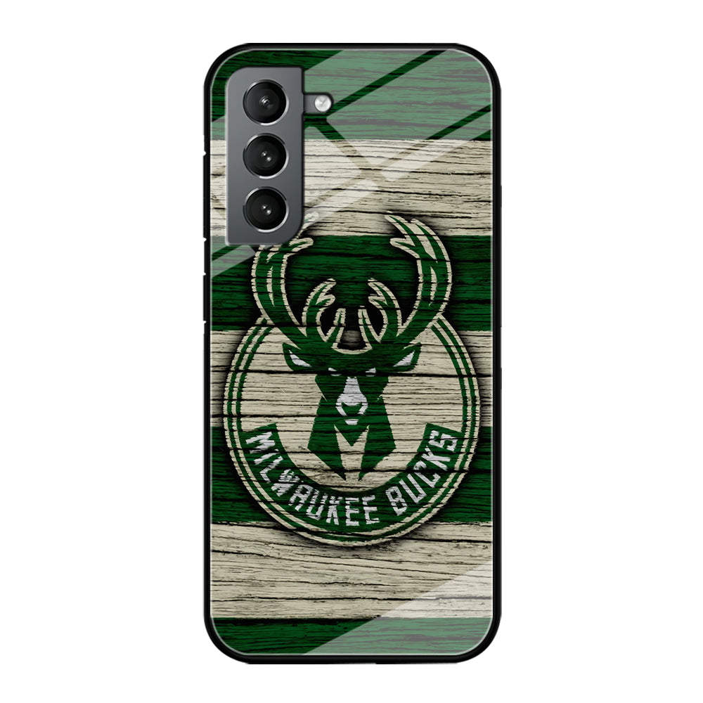 Milwaukee Bucks Logo Pattern Of Wood Samsung Galaxy S21 Case