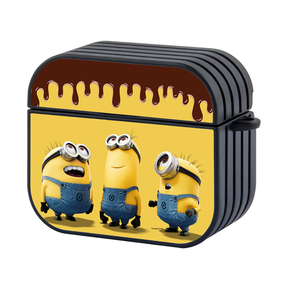Minions Chocolate Favorite Hard Plastic Case Cover For Apple Airpods 3 - Ezzystore