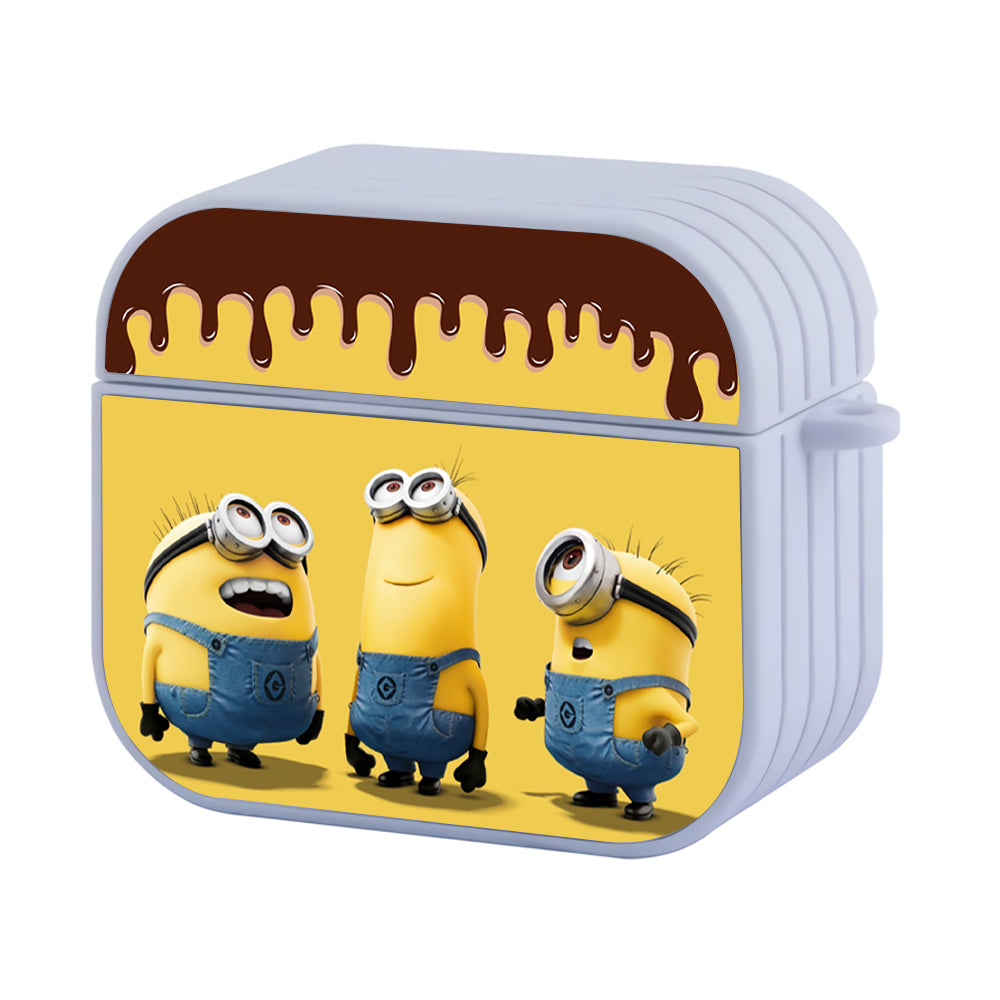 Minions Chocolate Favorite Hard Plastic Case Cover For Apple Airpods 3