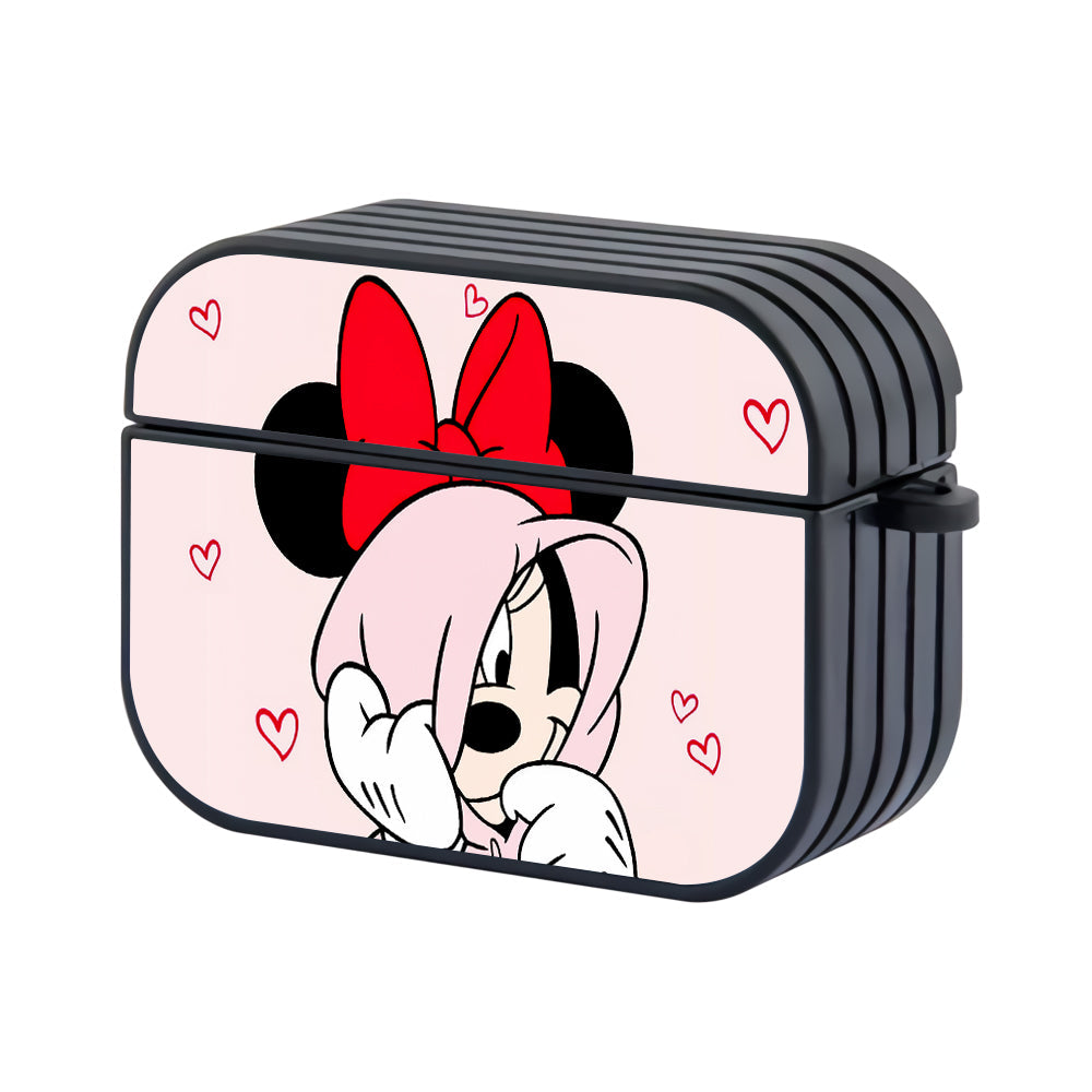 Minnie Mouse Cute In Love Hard Plastic Case Cover For Apple Airpods Pro 2 - Ezzystore
