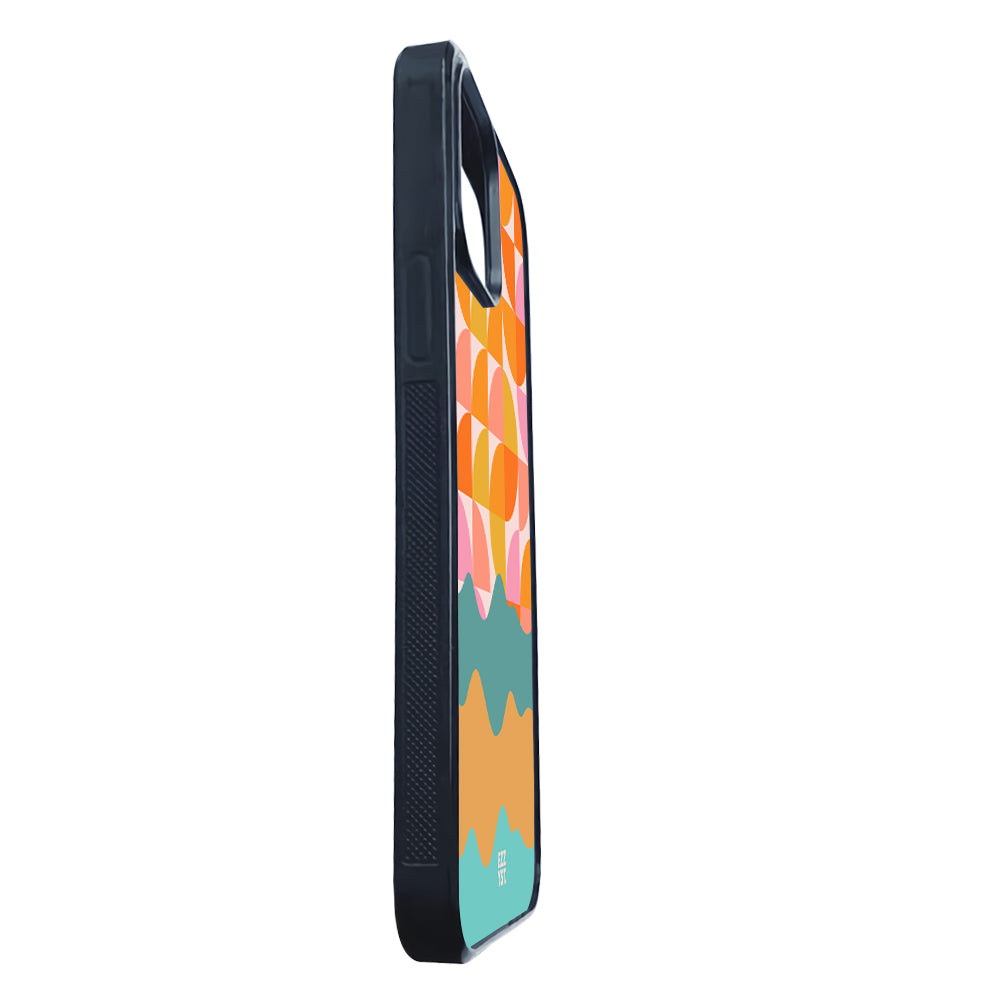 Mixing Shapes Yellow Sparks Magsafe iPhone Case